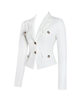Load image into Gallery viewer, Oakley White Preppy Style Blazer Jacket
