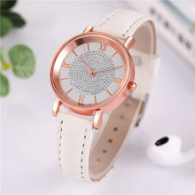 Load image into Gallery viewer, Womens Watches Bracelet Set Starry Sky Ladies Watch Casual Leather Student Quartz Wristwatch Luxury Fashion Minimalist Leather Strap Dress Analogue Quartz Round Elegant Watch

