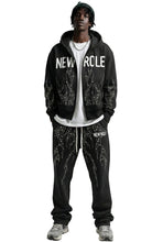 Load image into Gallery viewer, PANTHEON French Terry Long Sleeve Crop Top Full Zip Hoodie
