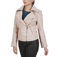 Load image into Gallery viewer, Janet Biker Leather Jacket
