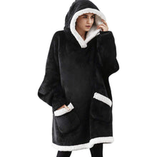 Load image into Gallery viewer, Modern Oversized Hoodie Blanket With Sleeves Sweatshirt Woman Fleece Hoody Women Pocket Female Hooded Oversized Hoodie Blanket Fleece Warm Cozy Blanket for Women One Size Fits All Men Women
