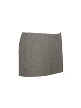 Load image into Gallery viewer, Osira Taupe Low-Waisted Micro Skort
