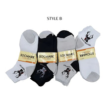 Load image into Gallery viewer, 12 Pairs Ankle Socks 9-11 , 10-13 (8 styles) Active , Unisex
