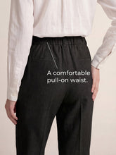Load image into Gallery viewer, Linen Tailored Wide Leg Full Length Pants LEIGHTON
