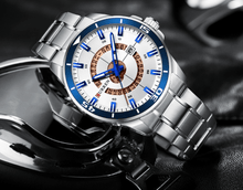 Load image into Gallery viewer, Men's  Modern Sports Waterproof Watch Luxury Unique Design  Fluorescent Hands Perfect Gift
