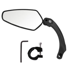 Load image into Gallery viewer, Bicycle Rear View Mirror Bike Cycling Clear Wide Range Back Sight Reflector Adjustable Left Right Mirror Accessories New Bike Mirror Blast resistant Adjustable Bike Rearview Mirror With Large Lens Bicycle Mirrors For Handlebars
