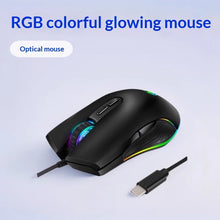 Load image into Gallery viewer, Ergonomic Design Wired RGB Professional Gaming Mouse Optical Gamer Mice Adjustable DPI Mouse With Backlight For Computer
