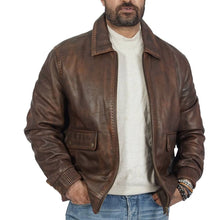 Load image into Gallery viewer, Callister Bomber Leather Jacket
