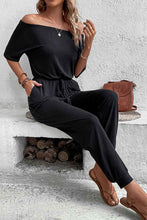 Load image into Gallery viewer, Perfee Off-Shoulder Jumpsuit : With Pockets
