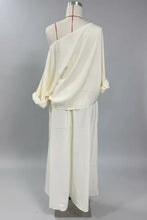 Load image into Gallery viewer, Women's Cropped Off-Shoulder Top &amp; Pants Two-Piece Set
