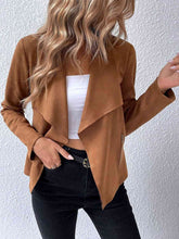 Load image into Gallery viewer, Classic Minimalist Collared Long Sleeve Jacket for Women – Minimalist &amp; Lightweight Everyday Outerwear
