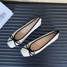 Load image into Gallery viewer, Women's Korean Style Square Toe Soft Sole Slip-On Flats – Wide Size
