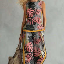 Load image into Gallery viewer, Printed Retro Sleeveless Top &amp; Wide-Leg Pants Set | 12 Prints S–5XL
