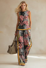 Load image into Gallery viewer, Printed Retro Sleeveless Top &amp; Wide-Leg Pants Set | 12 Prints S–5XL
