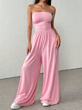 Load image into Gallery viewer, High-Waist Wide-Leg Pants &amp; Tube Top Set – 6 Colors, S–2XL
