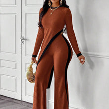 Load image into Gallery viewer, Women’s Asymmetrical Top and Pants Set
