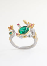 Load image into Gallery viewer, Exquisite Emerald Ring - Enchanted Branch
