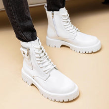 Load image into Gallery viewer, Leather High-Top Martin Boots
