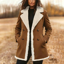 Load image into Gallery viewer, Women's Suede-Look Trench Coat
