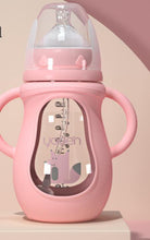 Load image into Gallery viewer, Modern Glass Baby Bottle Straw Drop-resistant Water Drink Bottles for Baby Milk Bottle for a Child
