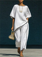 Load image into Gallery viewer, Women's Casual Resort Loose Short-Sleeve Top &amp; Pants Set
