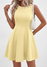 Load image into Gallery viewer, Off-the-Shoulder Sleeveless Fitted Waist Short Dress – A-Line Ruffle Hem
