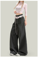 Load image into Gallery viewer, Women’s Vintage Lace Panel Casual Pants
