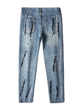 Load image into Gallery viewer, Men's Splatter-Paint Style Slim Fit Jeans
