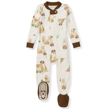 Load image into Gallery viewer, Burt's Bees Baby Baby Boys' Pajamas, Zip-Front Non-Slip Unisex Footed Sleeper Pjs, Organic Cotton 18 Months St Bernard Dog 1 - # BOAA11710014
