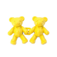 Load image into Gallery viewer, 2Pcs Bear Shaped Adjustable Jean Button Waist Buckle Snap Pants Buckle Extender Replacement Jeans Button Safety Pins No Sew Detachable Waist Body Fit Tighten Safety Pins

