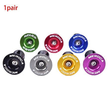 Load image into Gallery viewer, 2Pcs Bike Lightweight Bar End Plugs Aluminum Road Bicycle Grip Anti-Slip Handlebar Caps Bike Bar End Plugs Bike Handlebar Caps Handlebar End Plugs For Most Bicycles Road Bike Mountain Bike
