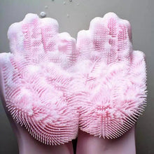Load image into Gallery viewer, 2PCS Cleaning Sponge Gloves Multifunction Silicone Cleaning Magic Gloves Dish Washing Gloves For Kitchen Household Plate Washing  Reusable Cleaning Gloves For Housework
