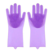 Load image into Gallery viewer, 2PCS Cleaning Sponge Gloves Multifunction Silicone Cleaning Magic Gloves Dish Washing Gloves For Kitchen Household Plate Washing  Reusable Cleaning Gloves For Housework
