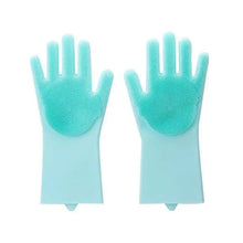 Load image into Gallery viewer, 2PCS Cleaning Sponge Gloves Multifunction Silicone Cleaning Magic Gloves Dish Washing Gloves For Kitchen Household Plate Washing  Reusable Cleaning Gloves For Housework
