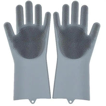 Load image into Gallery viewer, 2PCS Cleaning Sponge Gloves Multifunction Silicone Cleaning Magic Gloves Dish Washing Gloves For Kitchen Household Plate Washing  Reusable Cleaning Gloves For Housework
