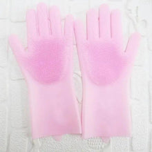Load image into Gallery viewer, 2PCS Cleaning Sponge Gloves Multifunction Silicone Cleaning Magic Gloves Dish Washing Gloves For Kitchen Household Plate Washing  Reusable Cleaning Gloves For Housework
