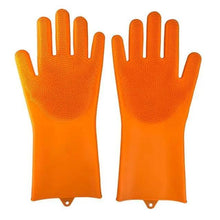 Load image into Gallery viewer, 2PCS Cleaning Sponge Gloves Multifunction Silicone Cleaning Magic Gloves Dish Washing Gloves For Kitchen Household Plate Washing  Reusable Cleaning Gloves For Housework
