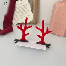 Load image into Gallery viewer, 2pcs Cute Deer Ear Hairpins Christmas Hair Clips For Girls Cartoon Antlers Barrettes Lovely Pompom Hairgrips Fashion Hair Accessories For Women
