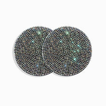 Load image into Gallery viewer, 2PCS Diamond Car Coaster Water Cup Slot Non-Slip Mat Silica Gel Pad Bling Car Coasters Silicone Crystal Car Cup Holder Mat Car Gadget Universal Bling Car Cup Mat Holder Insert Crystal Rhinestone Vehicle Cup Coaster Bling Car Accessories for Woman

