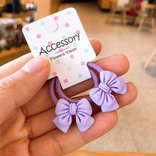 Load image into Gallery viewer, 2PCS New Cute Princess Bowknot Headwear Kids Elastic Hair Bands Children Ropes Girls Cartoon Accessories Baby Headdress Gorgeous Hair Accessories For Women
