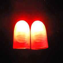Load image into Gallery viewer, 2pcs Red Lightup Magic Thumbs LED Magic Fingers Tricks Thumb Props Amazing Ultra Bright Light Festival Party Toys Illusion Magic Gadgets
