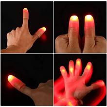 Load image into Gallery viewer, 2pcs Red Lightup Magic Thumbs LED Magic Fingers Tricks Thumb Props Amazing Ultra Bright Light Festival Party Toys Illusion Magic Gadgets
