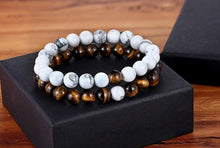 Load image into Gallery viewer, 2pcs/set 7 Style Couples Distance Bracelet Natural Stone Yoga Beaded Bracelet For Men Women Friend Gift Charm Natural Beaded Bracelets For Women Tiny Crushed Stone Natural Stone Charm Bracelet
