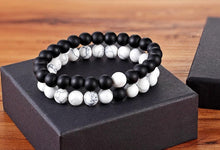Load image into Gallery viewer, 2pcs/set 7 Style Couples Distance Bracelet Natural Stone Yoga Beaded Bracelet For Men Women Friend Gift Charm Natural Beaded Bracelets For Women Tiny Crushed Stone Natural Stone Charm Bracelet
