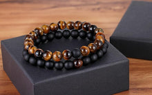 Load image into Gallery viewer, 2pcs/set 7 Style Couples Distance Bracelet Natural Stone Yoga Beaded Bracelet For Men Women Friend Gift Charm Natural Beaded Bracelets For Women Tiny Crushed Stone Natural Stone Charm Bracelet
