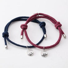 Load image into Gallery viewer, 2PCS/Set Alloy Couple Magnetic Attraction Ball Creative Bracelet Stainless Steel Friendship Rope Mutual Attraction Bracelets Vows Of Eternal Love Jewelry Gifts For Boyfriend Girlfriend Best Friend
