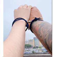 Load image into Gallery viewer, 2PCS/Set Alloy Couple Magnetic Attraction Ball Creative Bracelet Stainless Steel Friendship Rope Mutual Attraction Bracelets Vows Of Eternal Love Jewelry Gifts For Boyfriend Girlfriend Best Friend
