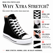 Load image into Gallery viewer, Xtra Stretch Flat Bread Laces
