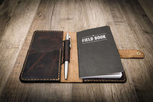 Load image into Gallery viewer, Leather Field Notes Cover -  Walnut Brown
