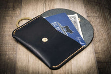Load image into Gallery viewer, The Richmond Leather Keychain Wallet in Black
